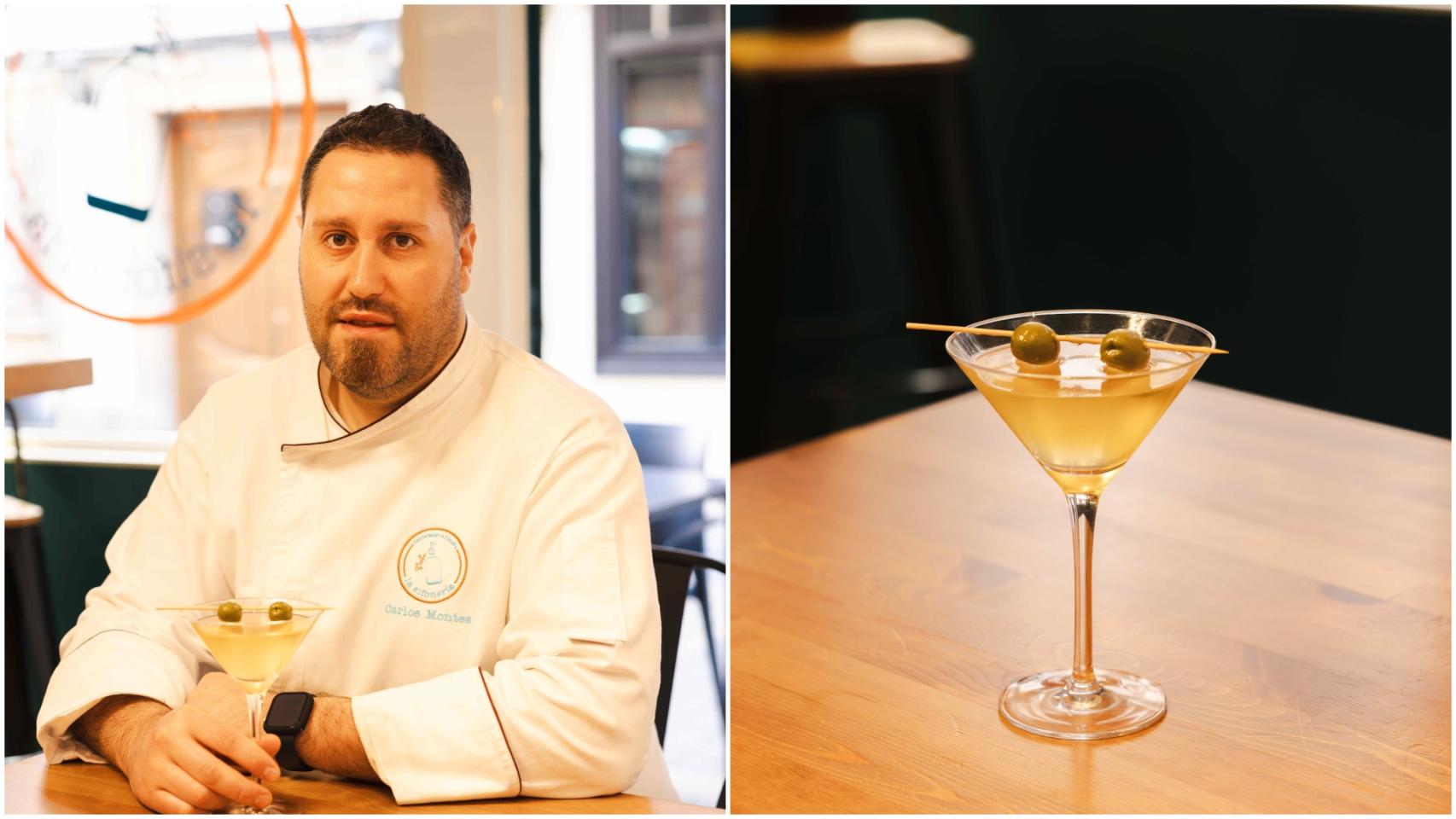 El chef Carlos Montes y su Dry Caldini