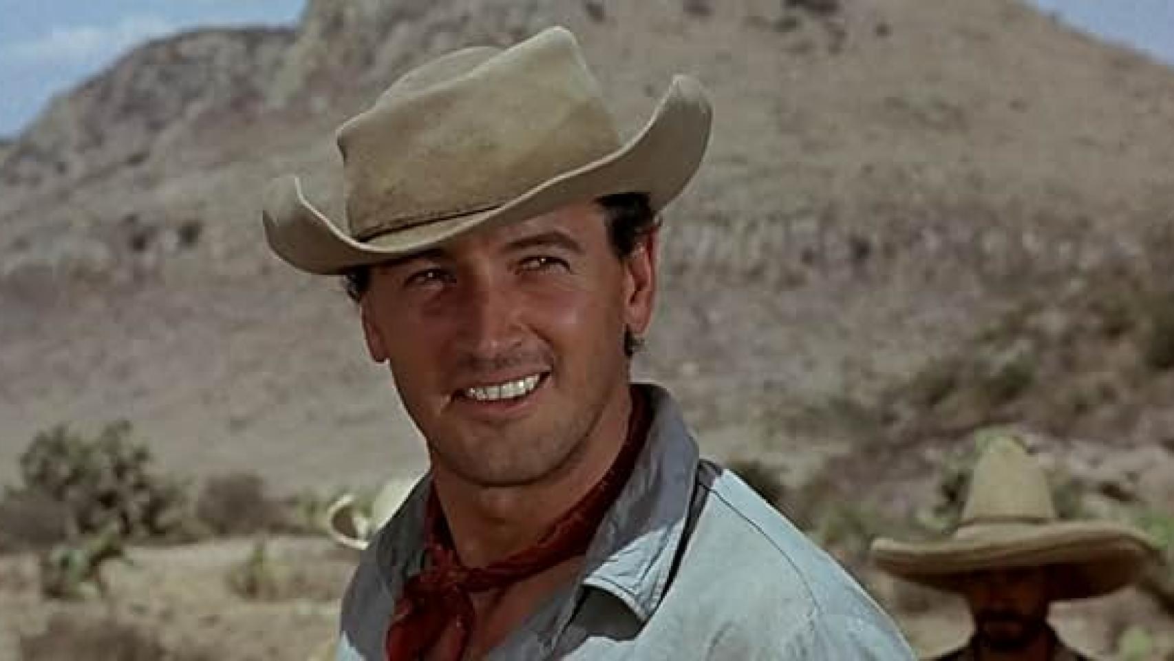 Rock Hudson en 'El último atardecer'. Foto: Universal.