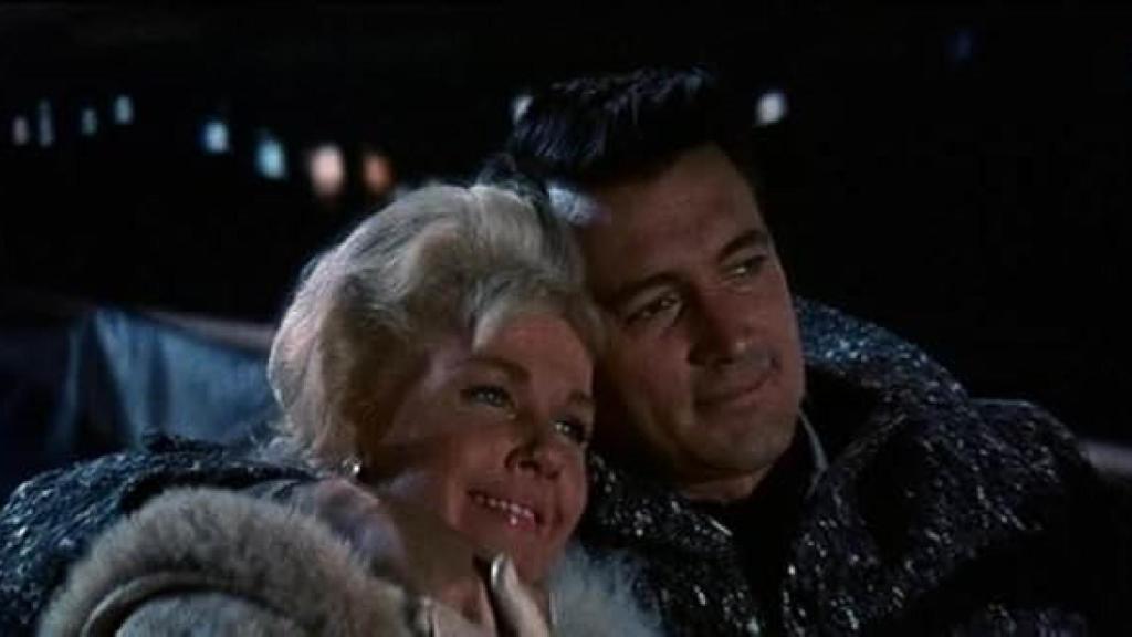 Rock Hudson y Doris Day en 'Confidencias de noche'. Foto: Universal.