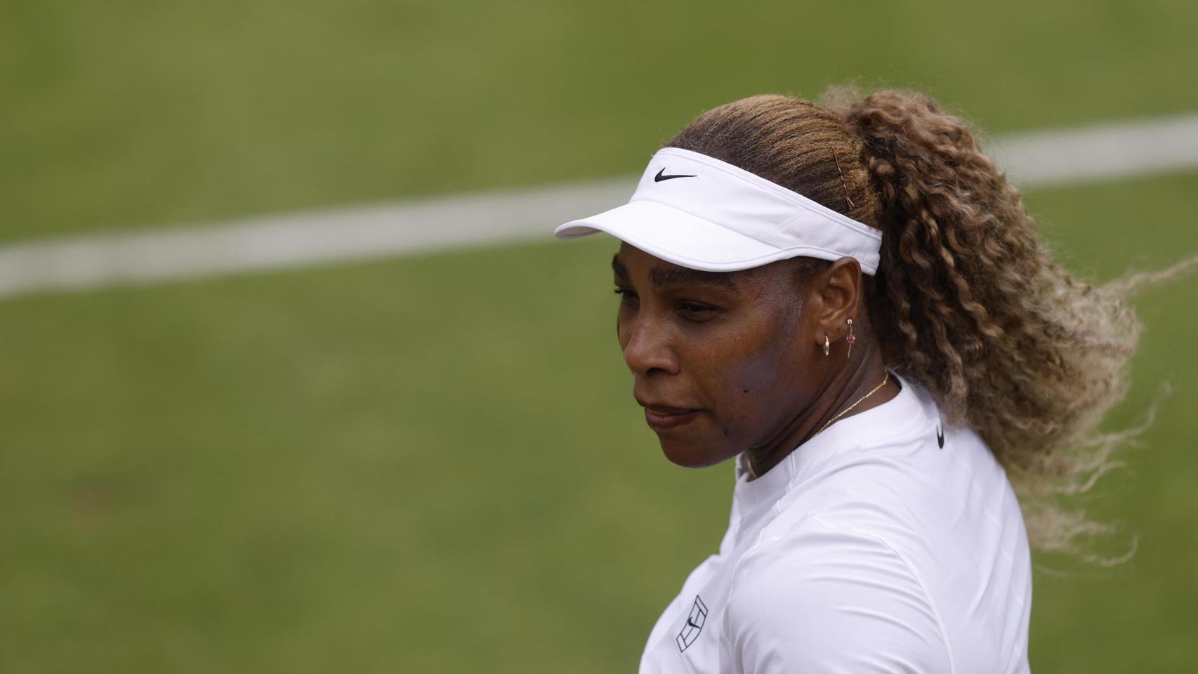 Serena Williams en un entrenamiento reciente.