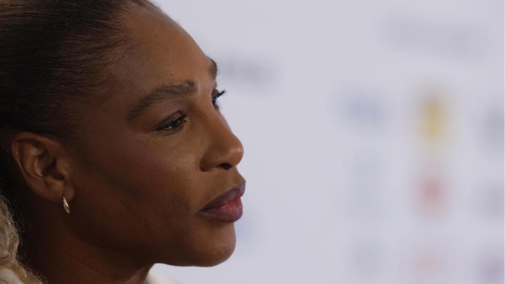 Serena Williams, en una rueda de prensa por el torneo Queen's.