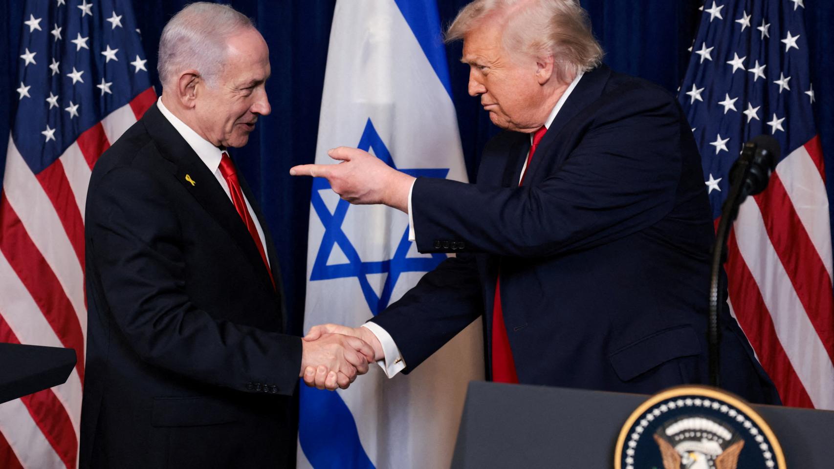 El primer ministro israelí, Benjamin Netanyahu, y el presidente de EEUU, Donald Trump, en diciembre de 2025.