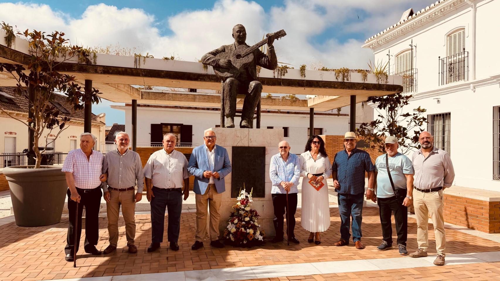 Un momento del homenaje a Juan Breva en Vélez Málaga. 