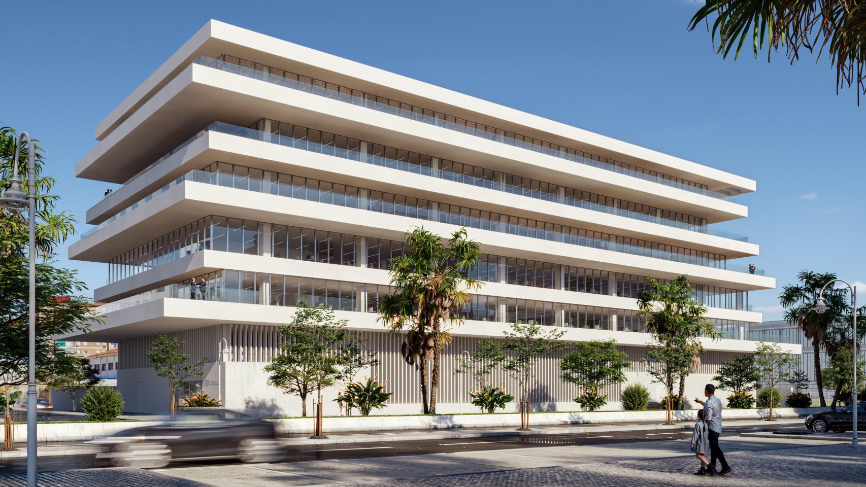 Diseño del nuevo edificio del Ayuntamiento de Málaga.