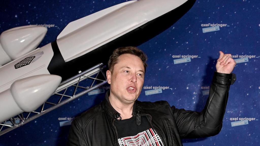 Elon Musk en una foto de archivo de un evento en Alemania de SpaceX.