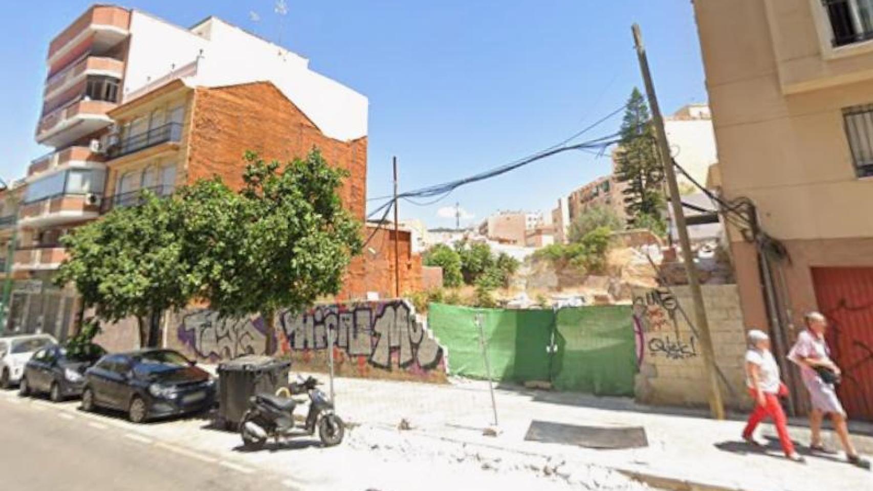 Vista de la parcela donde se proyectan los apartamentos.