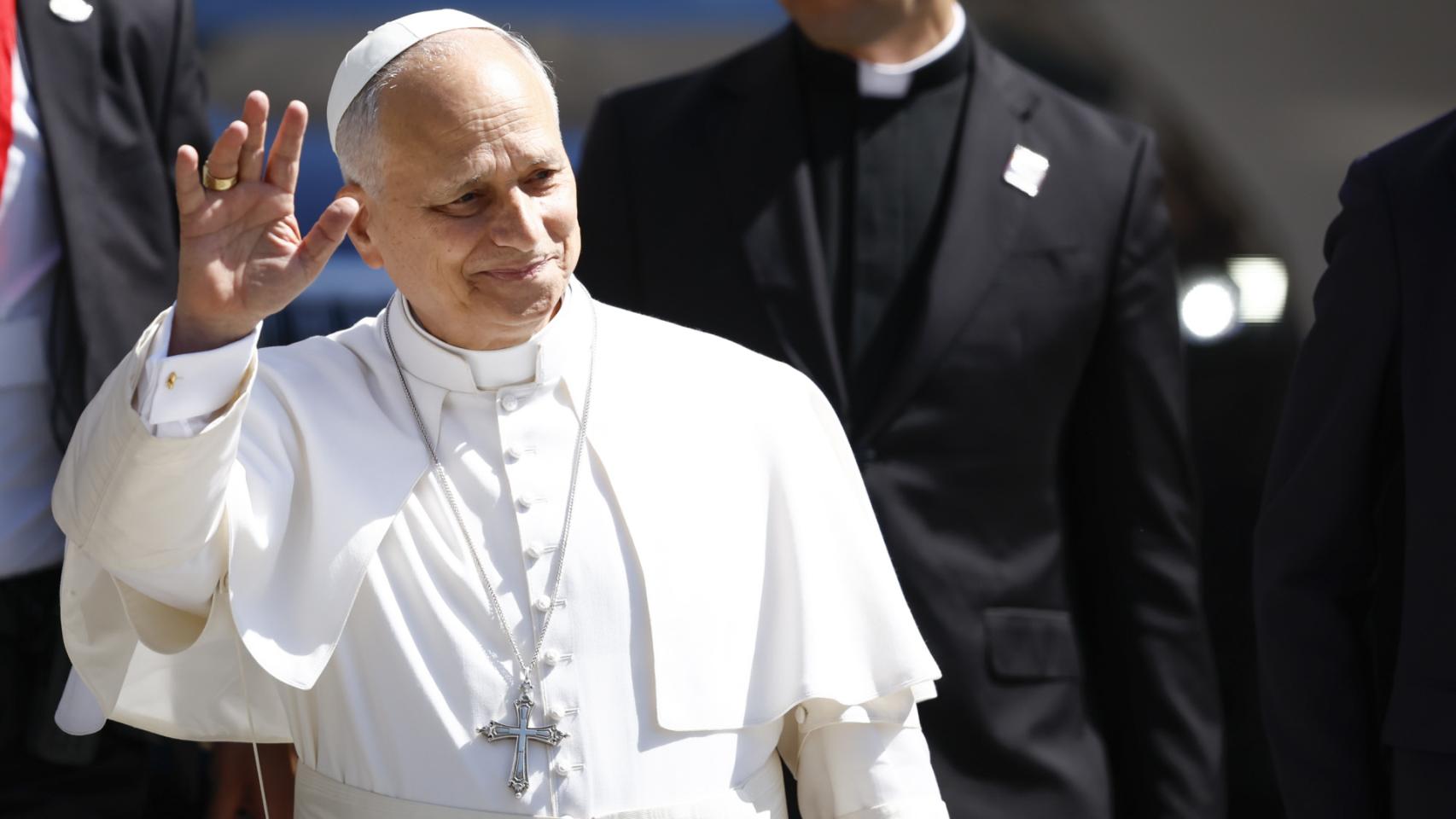 El Papa León XIV en su visita a Madrid. 