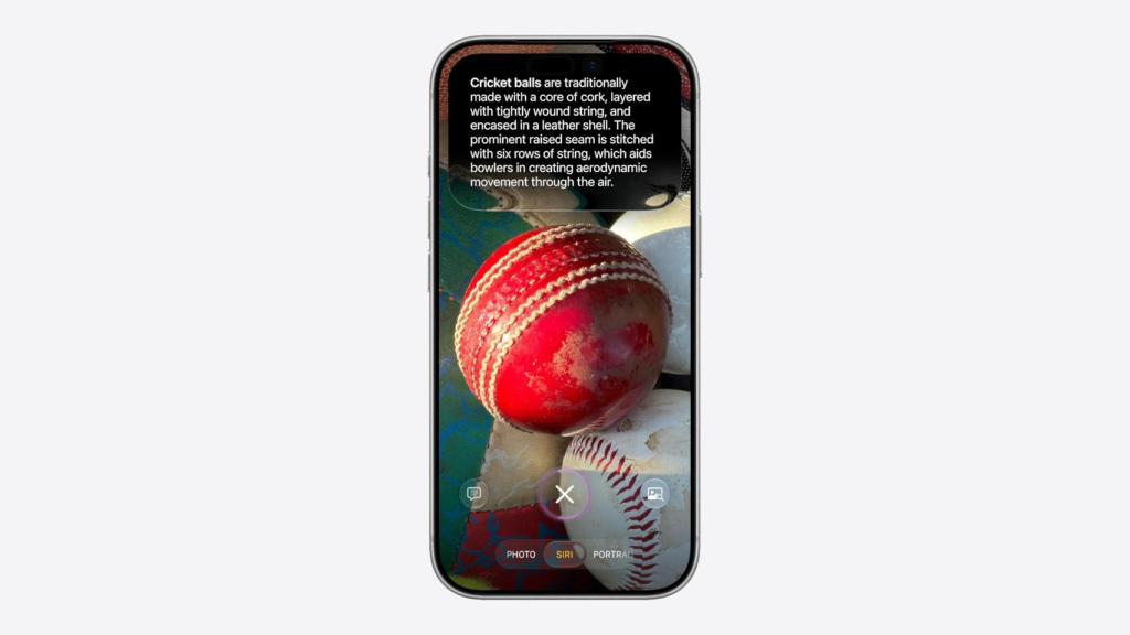 Siri integrado en la app de cámara del iPhone