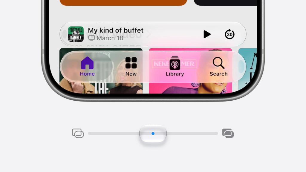Liquid Glass ahora se puede configurar en el iPhone