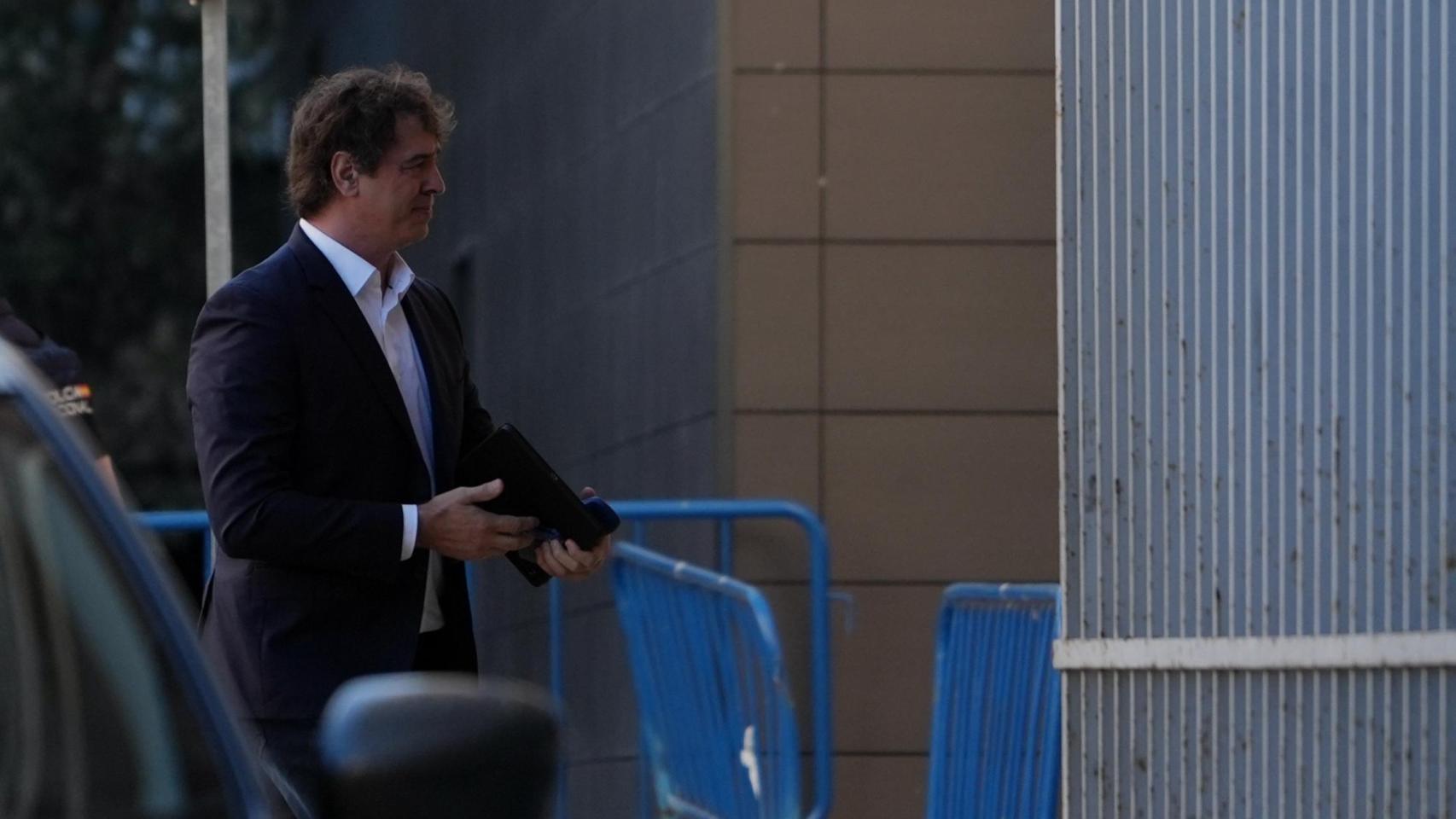 David Sánchez, a su llegada a la Audiencia de Badajoz, este lunes.