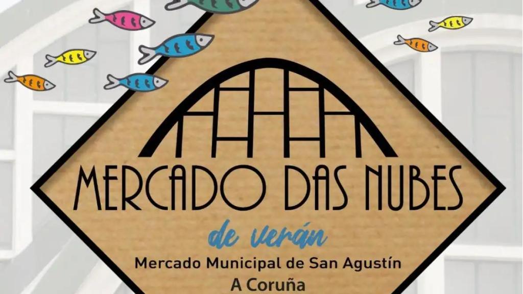 Cartel de la nueva edición del Mercado das Nubes y su edición de verano