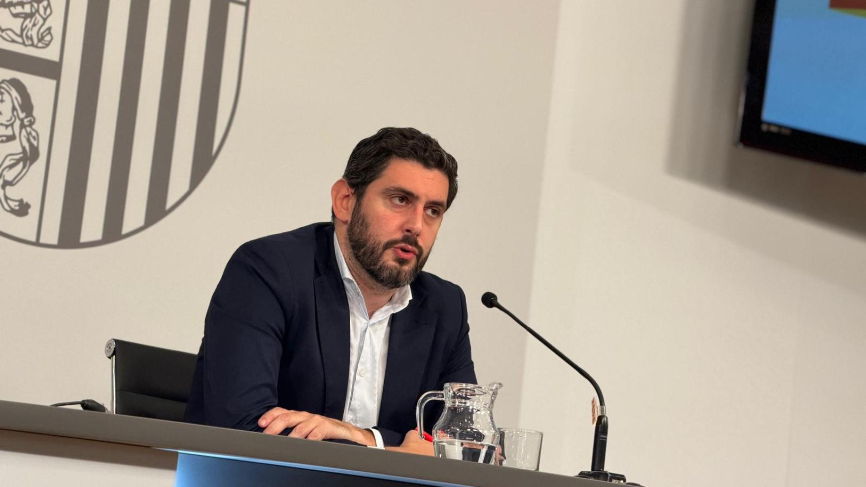 Alejandro Nolasco, en sala de prensa en una imagen de esta legislatura