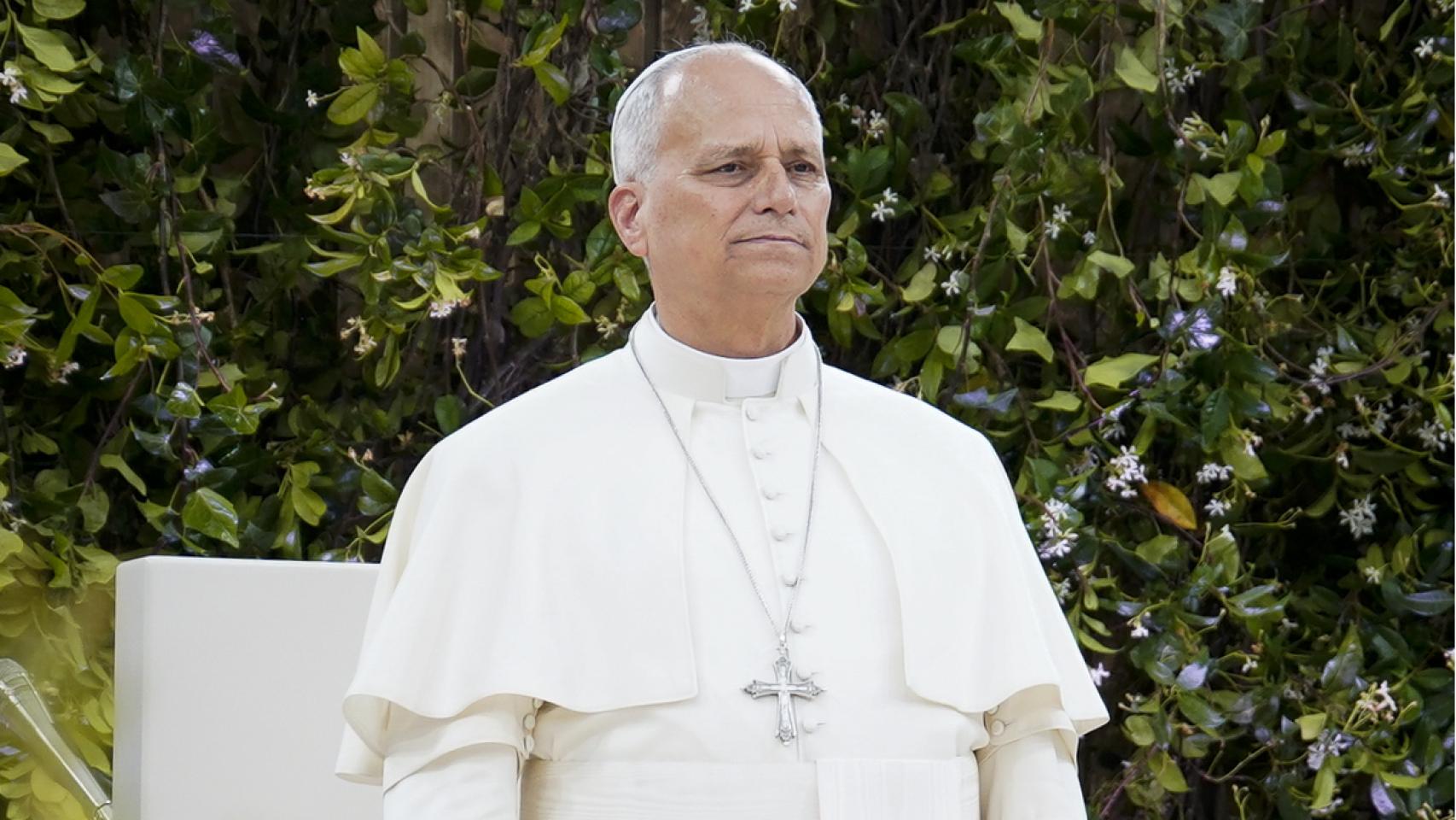 El papa Leon XIV, durante su visita al Estadio Santiago Bernabéu. 