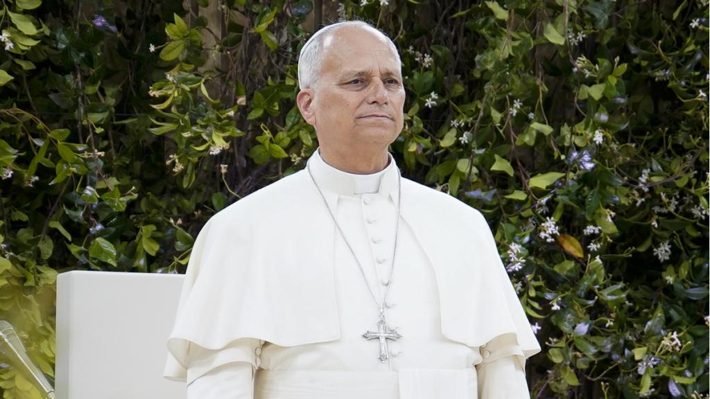 El Papa León XIV, durante su visita al estadio Santiago Bernabéu.