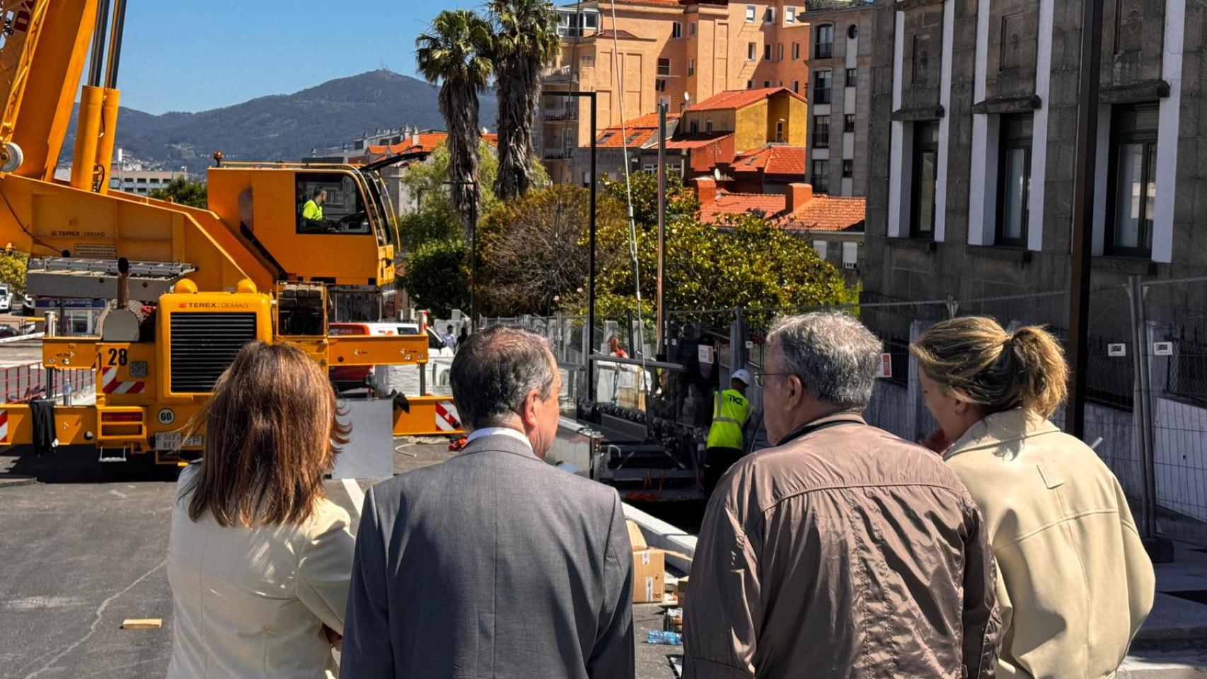 Instalación de las rampas del Paseo de Granada