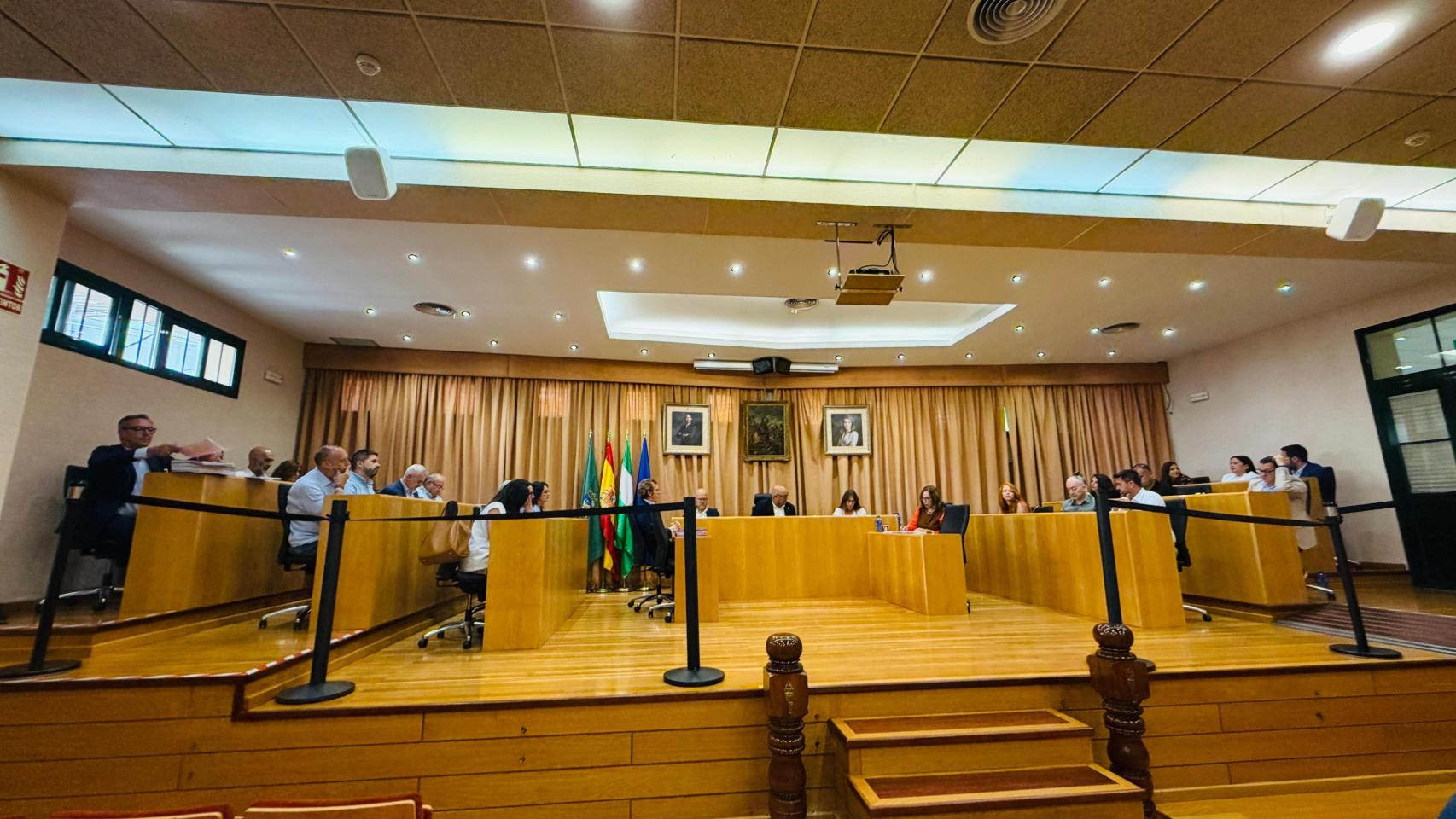 El Pleno que se ha celebrado este martes en el Ayuntamiento de Vélez-Málaga. 