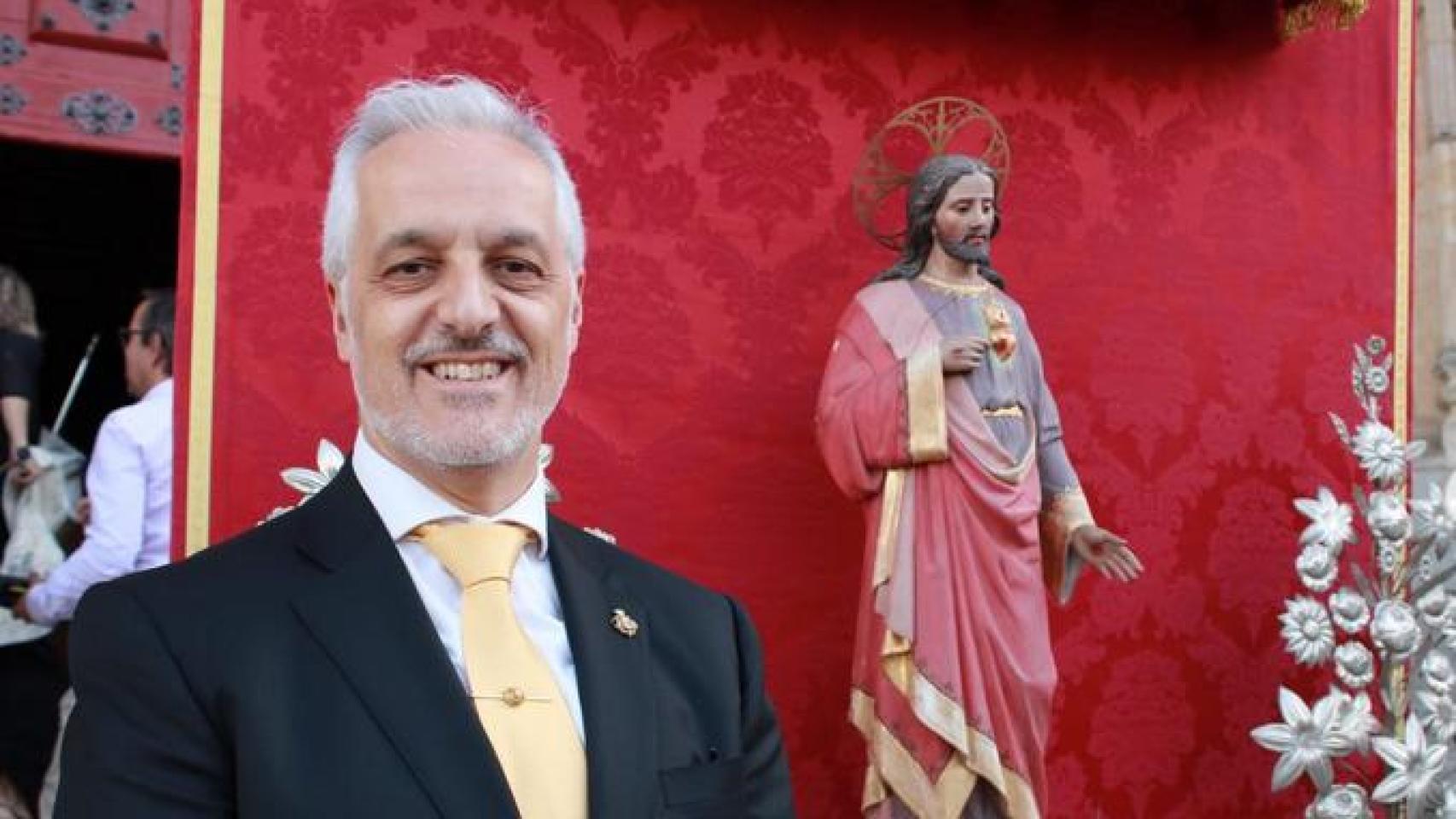 Alejandro Pérez de la Sota durante la celebración del Corpus Cristi. 