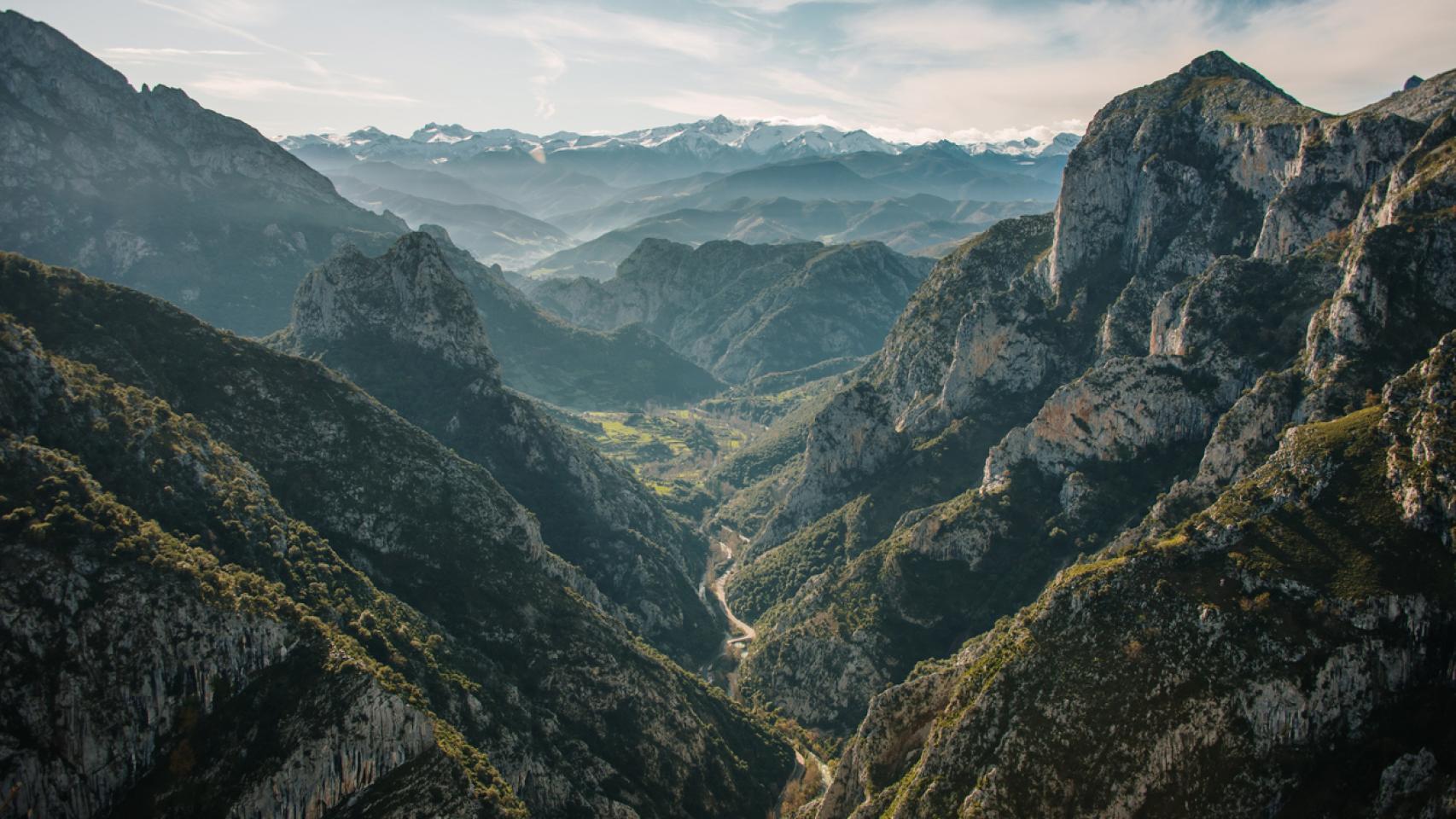 Carretera de La Hermida, en Cantabria.