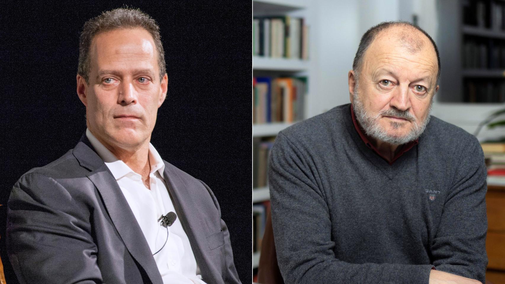 Sebastian Junger (Foto: U.S. National Archives) y Alejandro Gándara (Jeosm)
