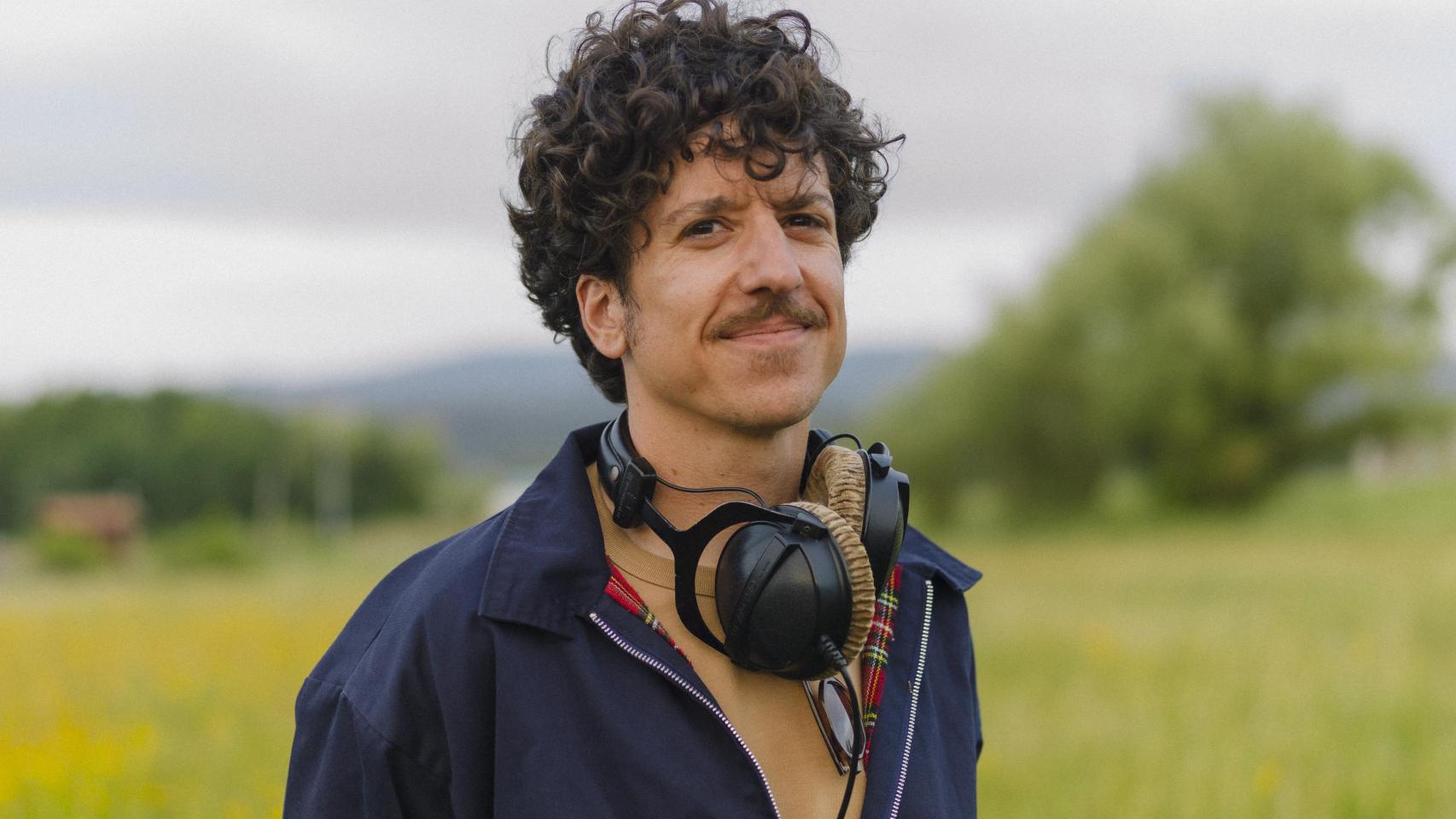 Pedro Díaz na rodaxe da súa primeira película