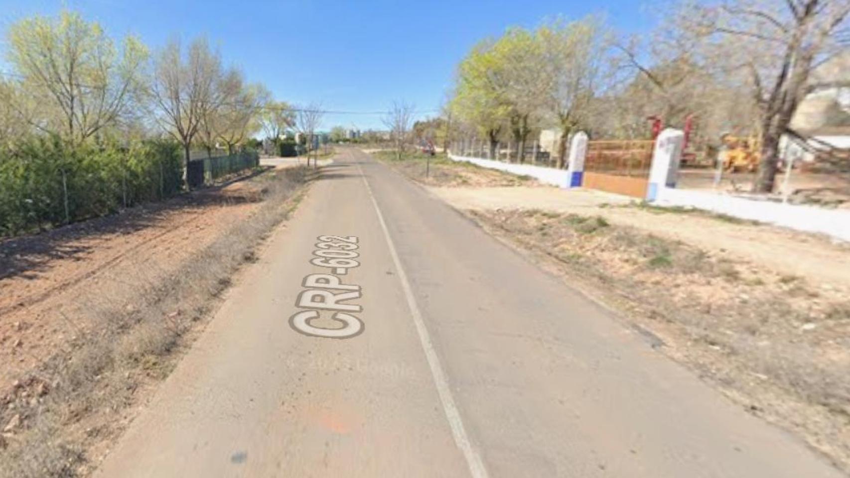 La carretera CR-6032, donde han ocurrido los hechos. Imagen de Google Maps.
