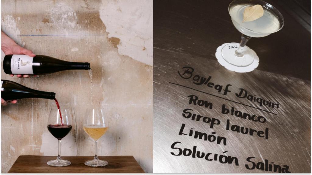 Vinos naturales y cócteles completan la propuesta líquida.