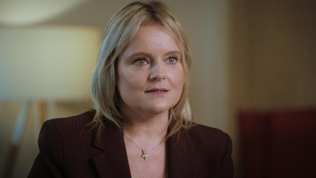 La hermana de Miguel Ángel, María del Mar Blanco, en el documental de Netflix.