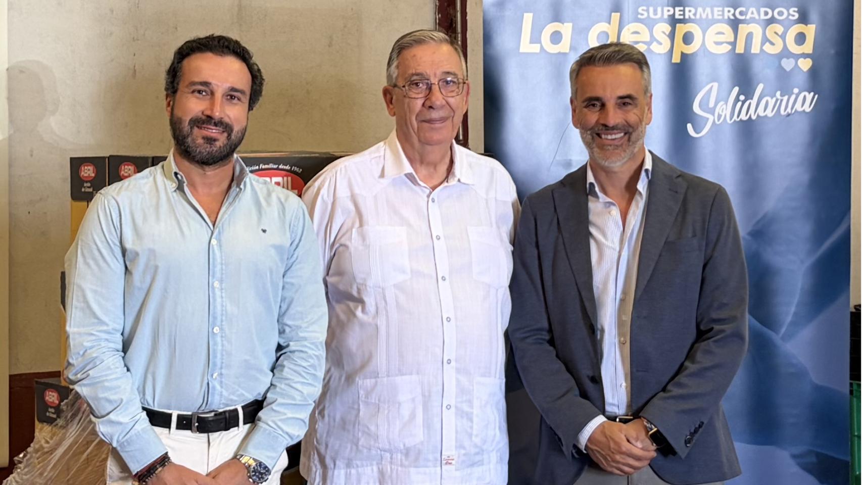 David García Lázaro, Juan José Serrano y Luis Aznal, de izquierda a derecha.