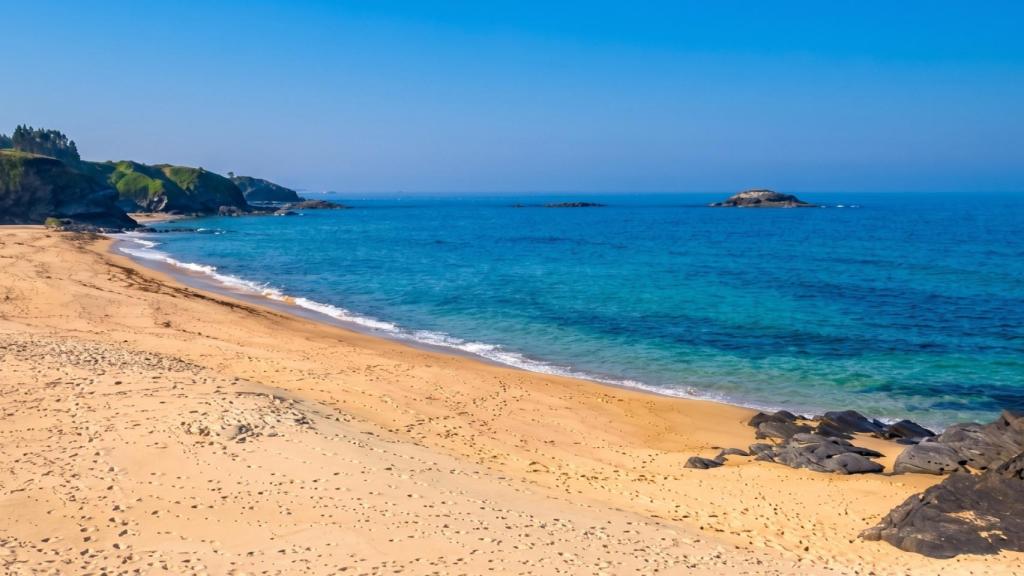 Playa de Polas, en Foz (Lugo)