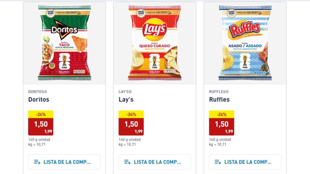 Edición limitada snacks.