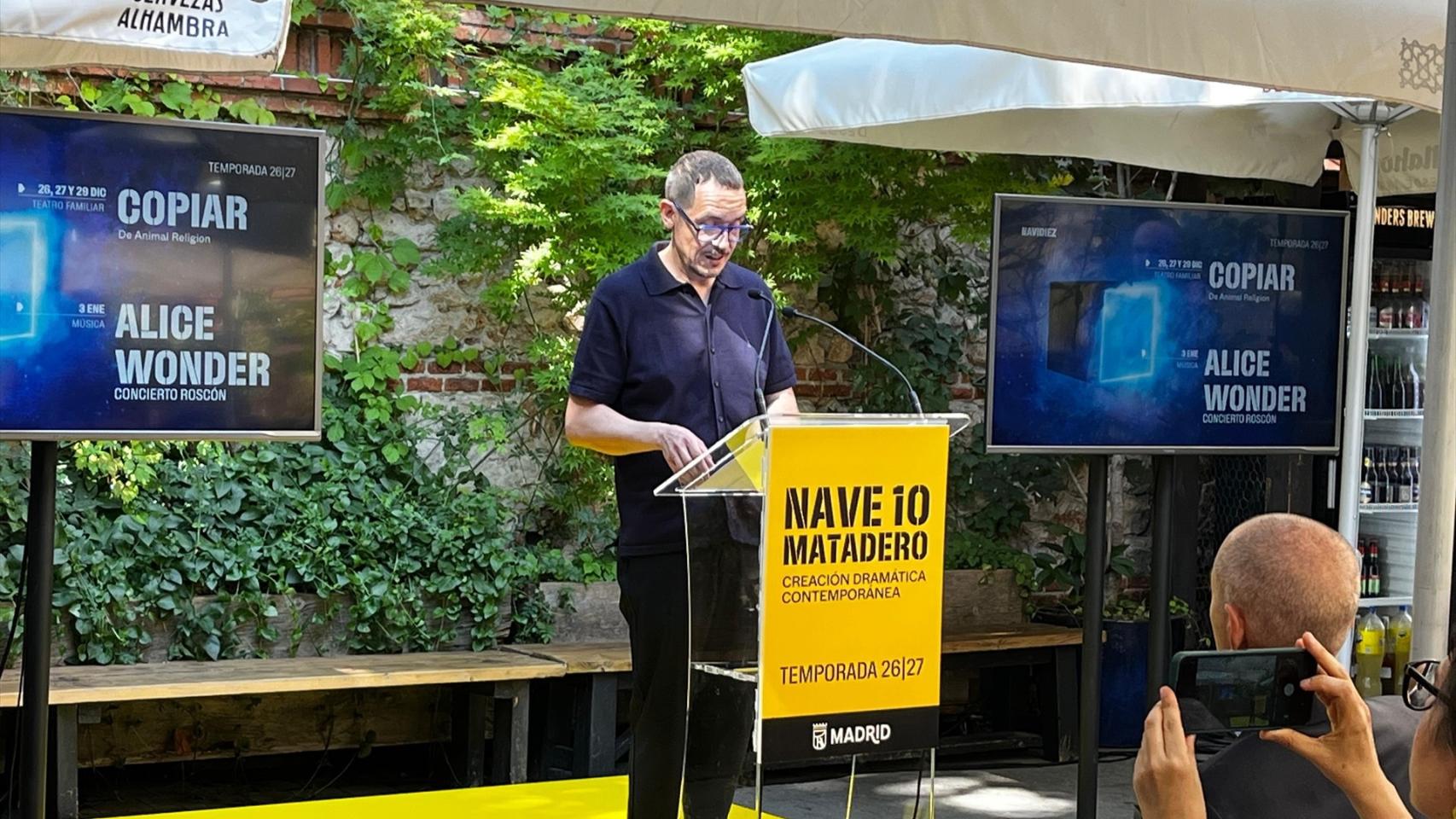 Luis Luque presenta la nueva temporada de Nave 10 Matadero. Foto: Europapress