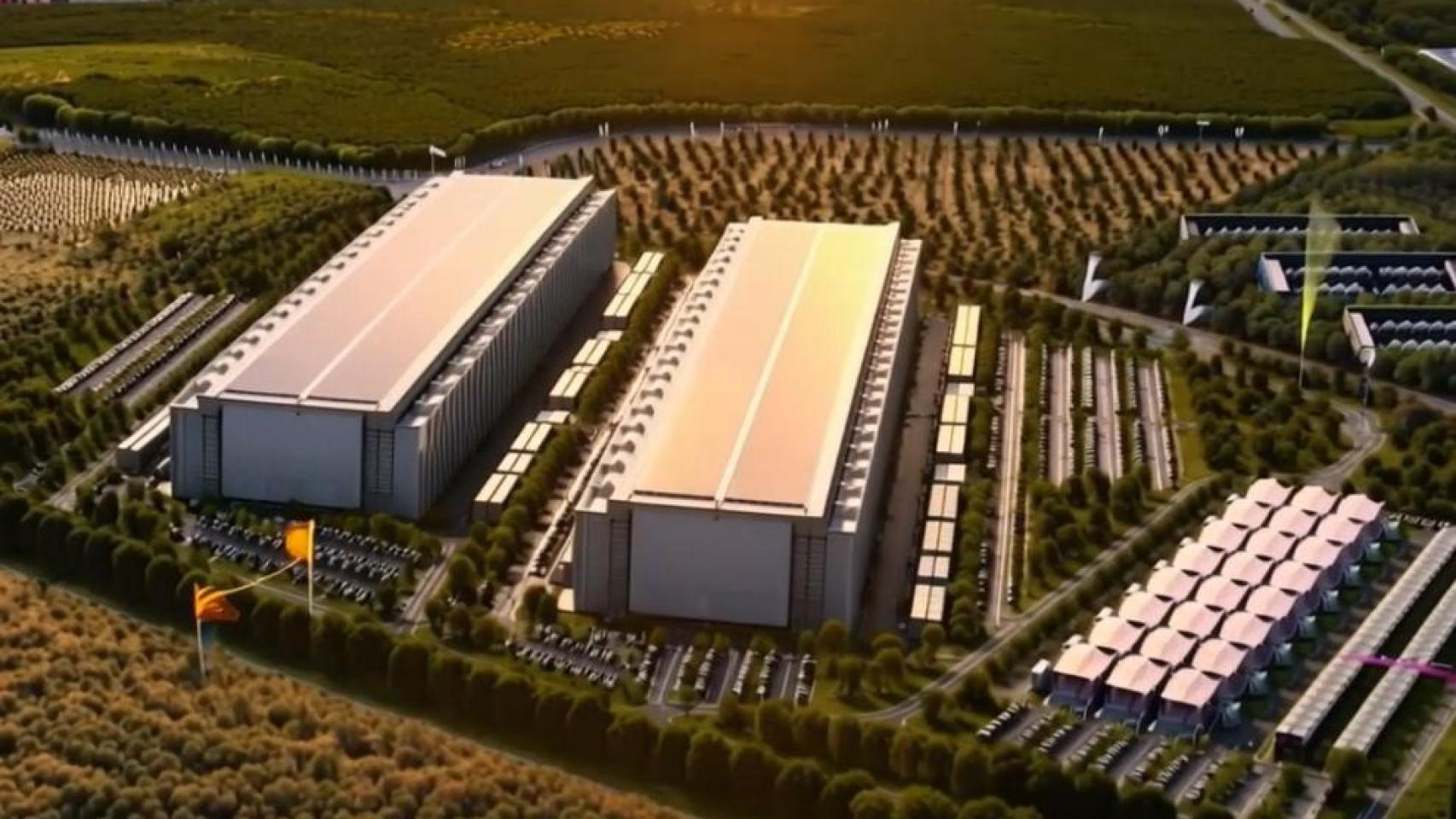 Render del DC Malpica AI proyectado en la localidad toledana de Mora.
