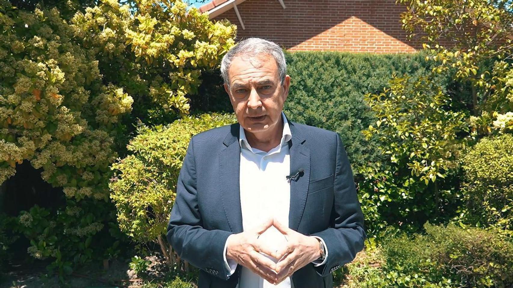 José Luis Rodríguez Zapatero en un vídeo compartido tras conocerse su imputación en el 'caso Plus Ultra'.
