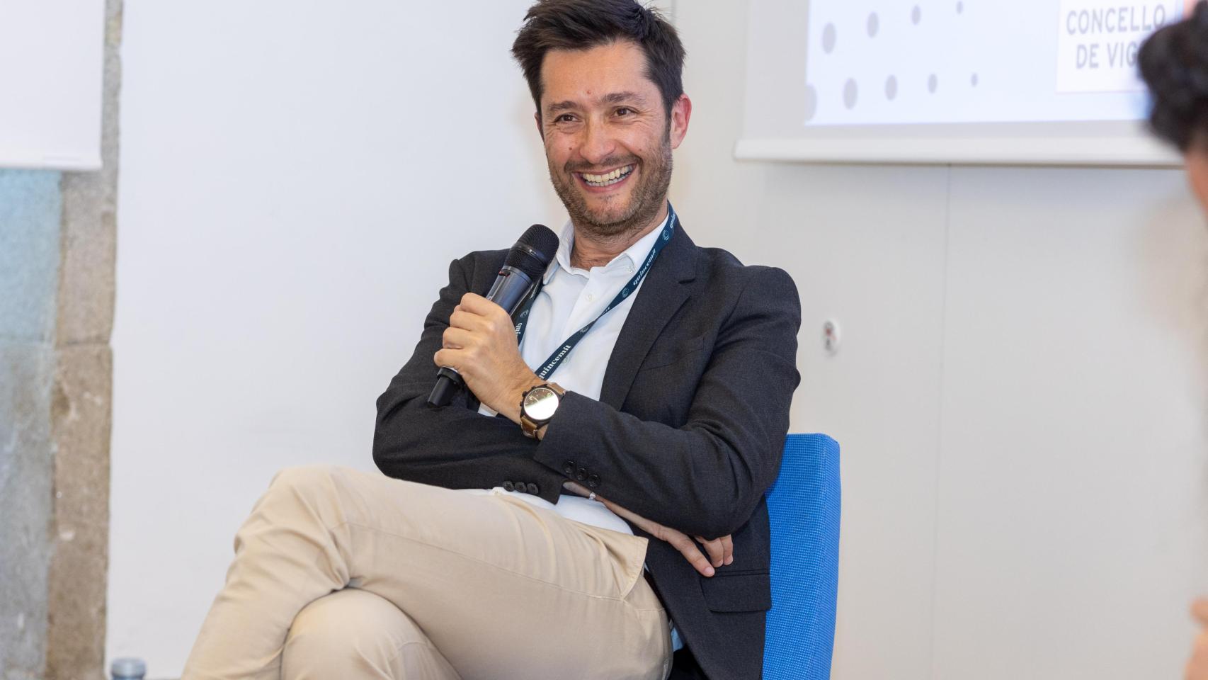 Carlos Groba durante el Foro Empresa e Inteligencia Artificial de Vigo