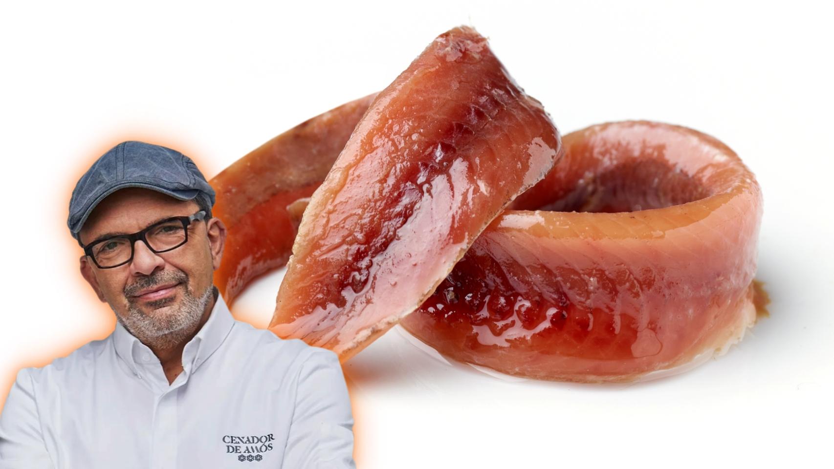 El chef Jesús Sánchez en un montaje de El Español