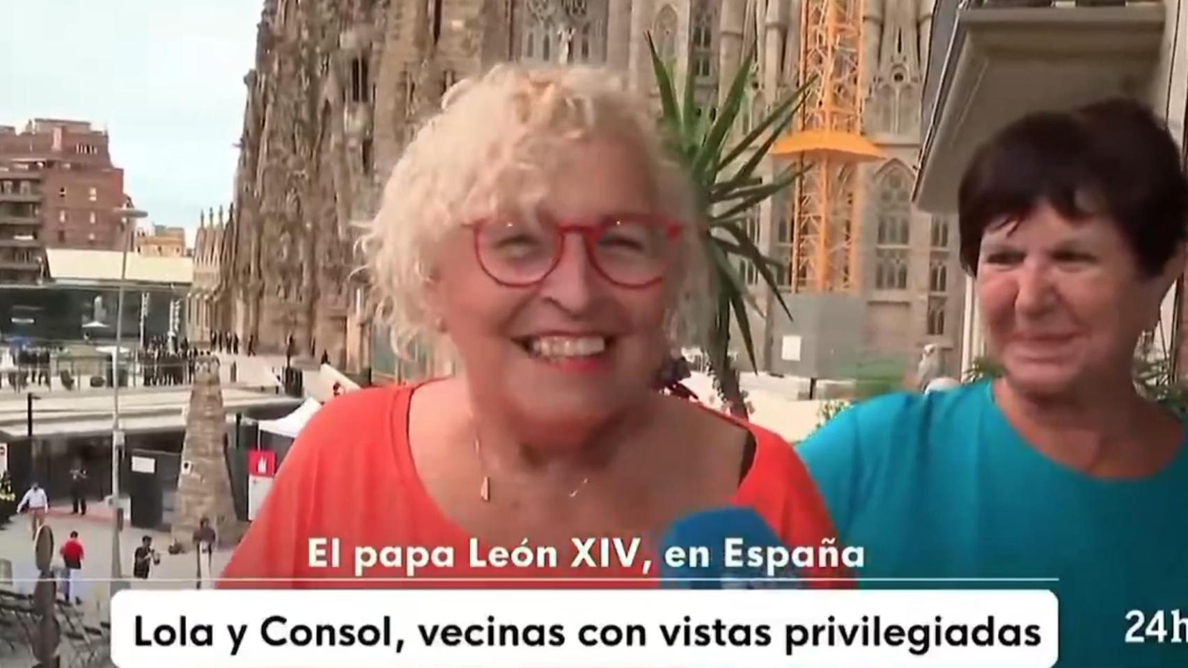 Lola, la protagonista del último viral a propósito de la visita del papa León XIV a España.