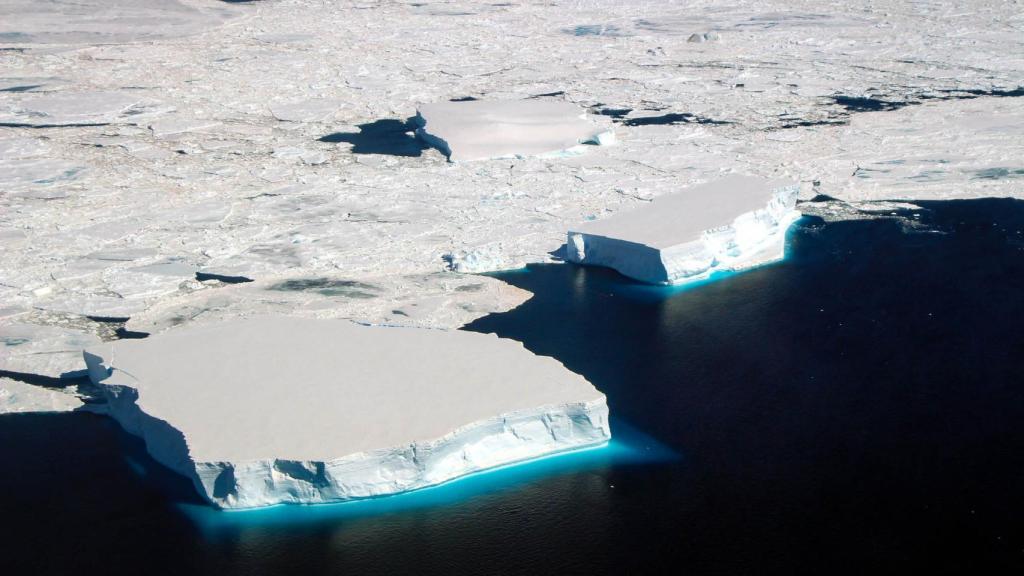 Barrera de hielo en el Mar de Weddell.
