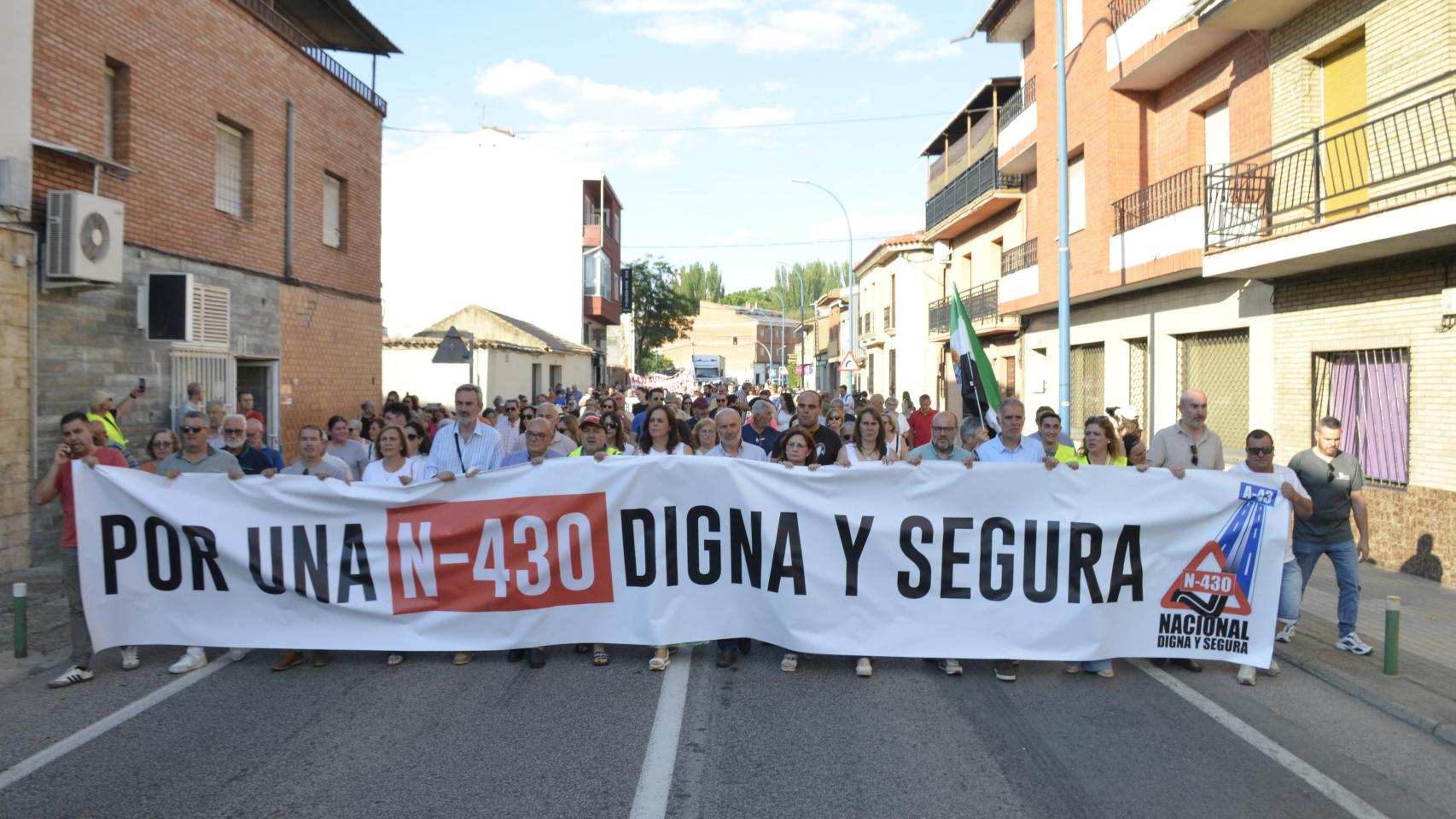Imagen de la manifestación en Piedrabuena.