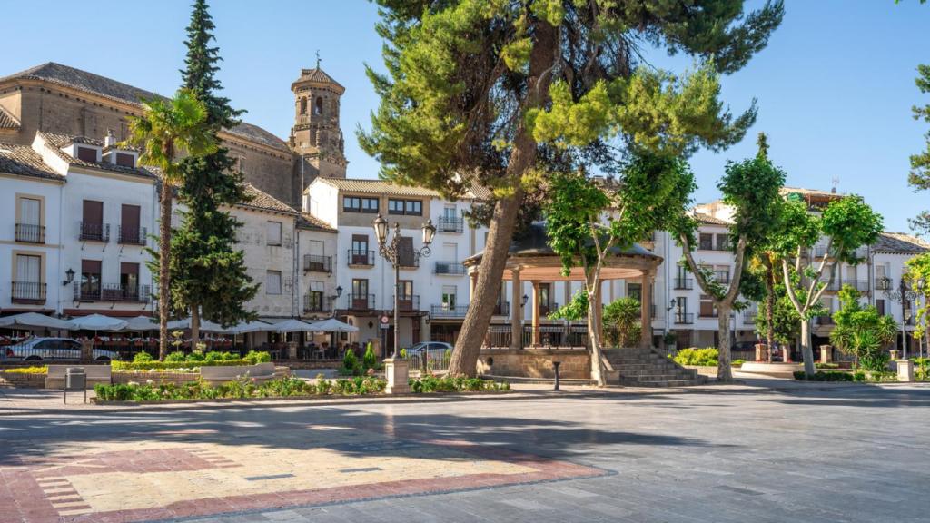 Plaza de la Constitucion en Baeza.