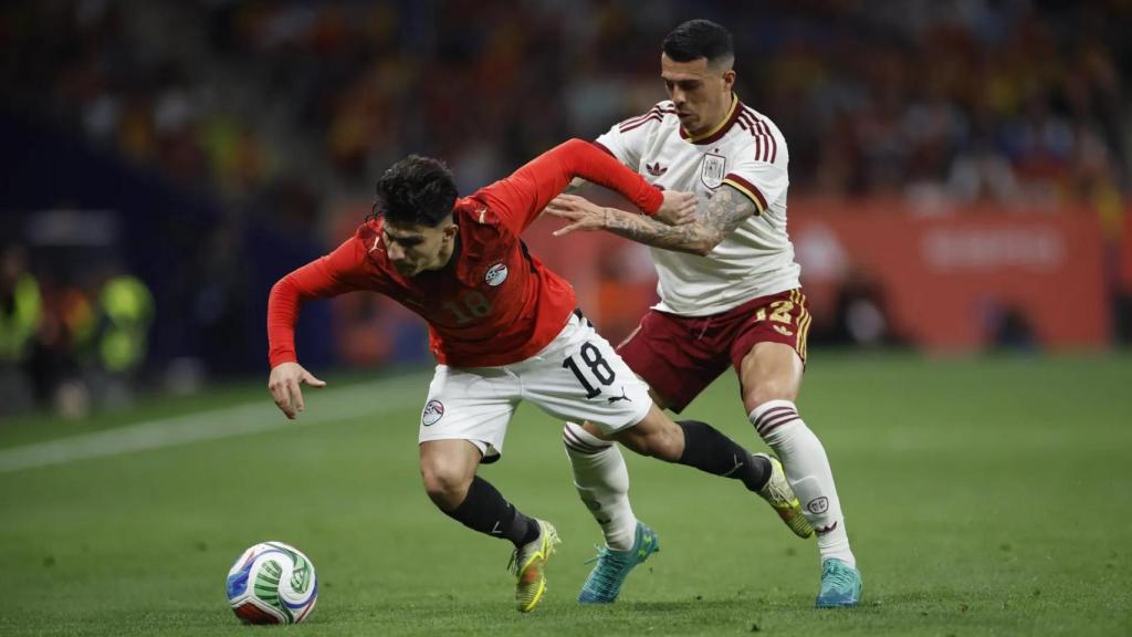 Partido disputado entre España y Egipto. EFE
