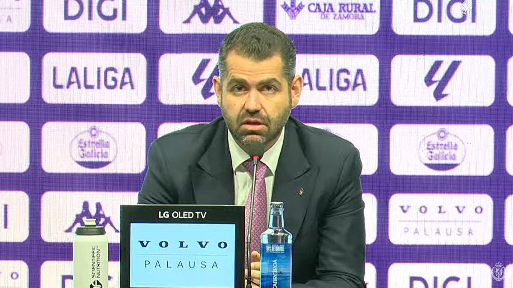 Imagen de Gabriel Solares, presidente del Real Valladolid. 