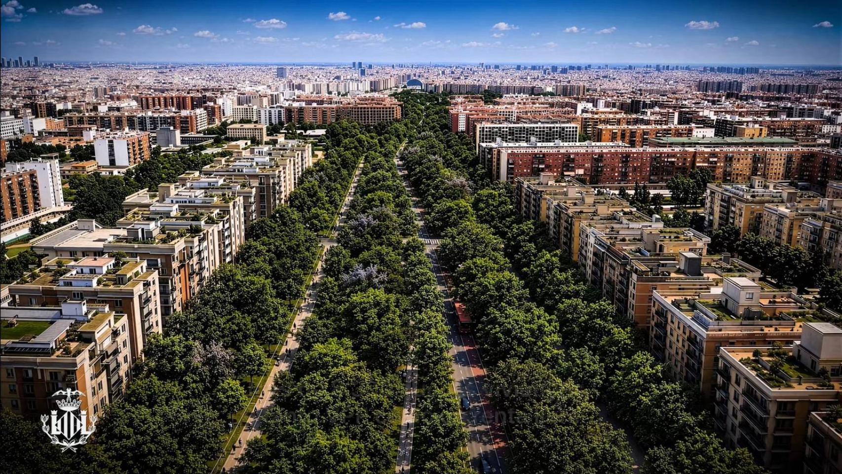 Recreación del futuro Bulevar García Lorca de Valencia. EE