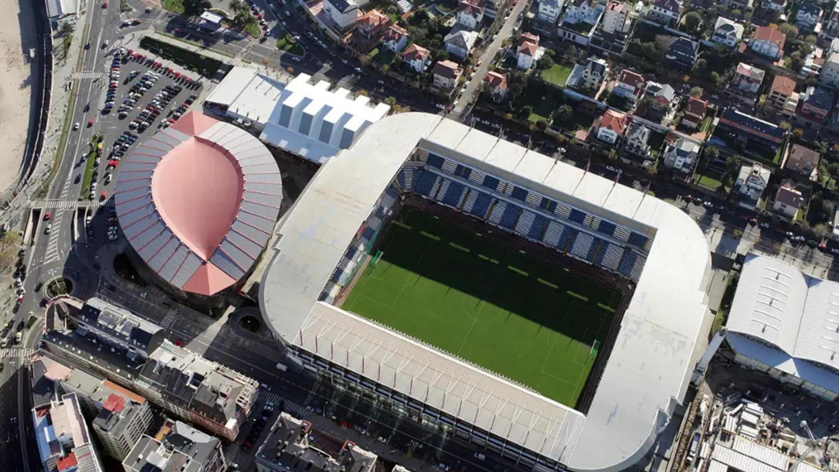 Vista aérea de la Ciudad Deportiva de Riazor