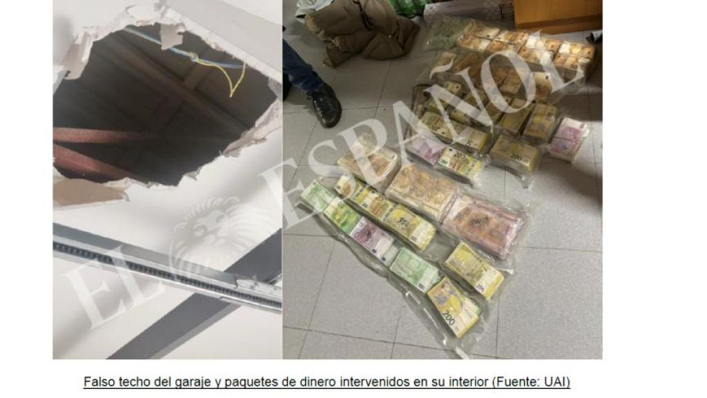 Fajos de dinero en casa del mando policial.