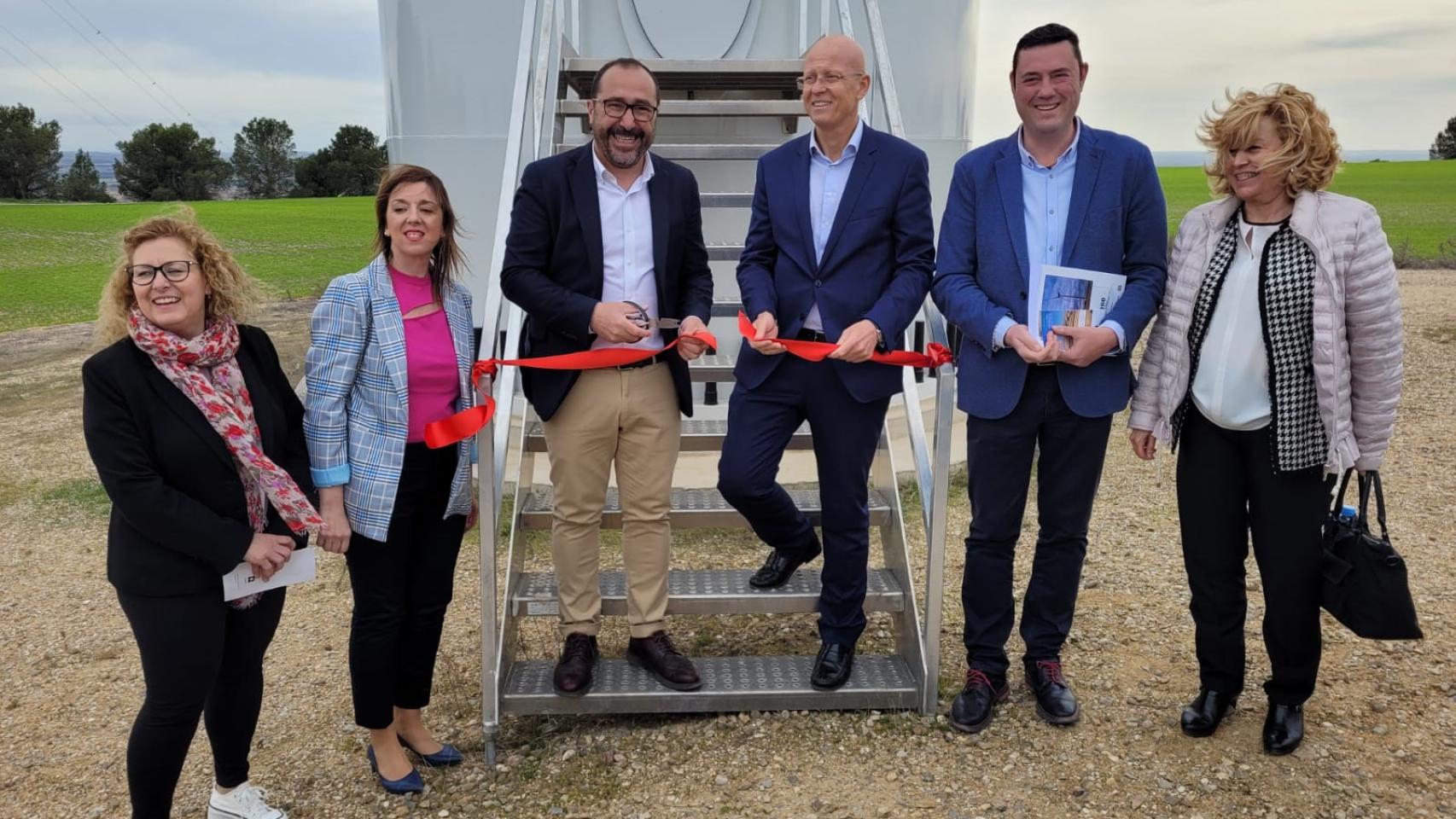 Imagen de archivo de la inauguración Parque Eólico de Carrecastro en marzo de 2023.