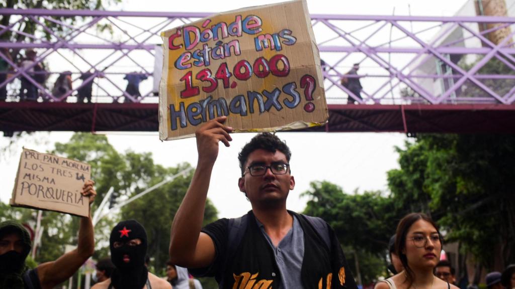 Protestas cerca del Estadio de Azteca en Ciudad de México