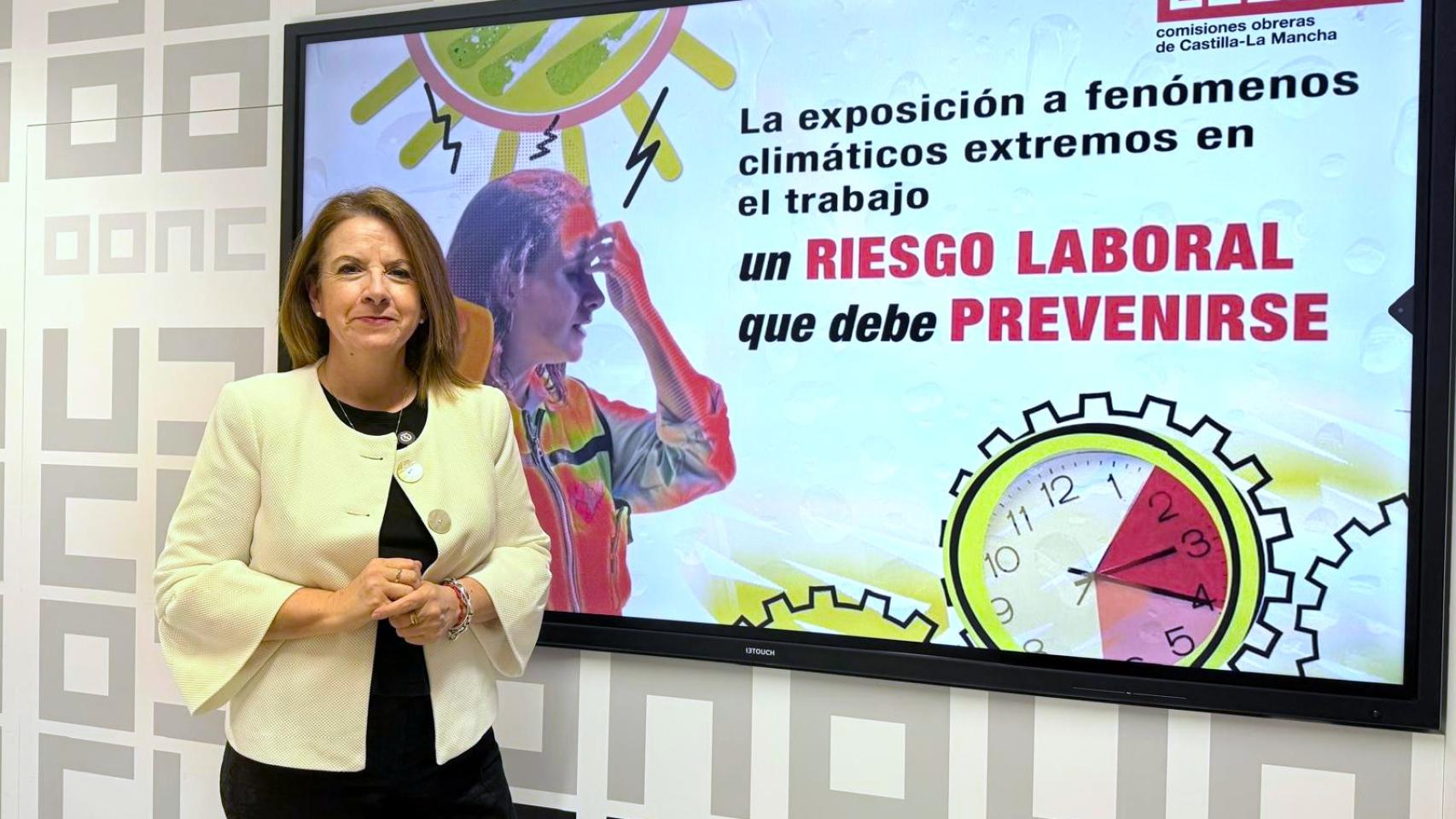 Raquel Payo en la presentación de la campaña por la prevención del calor.