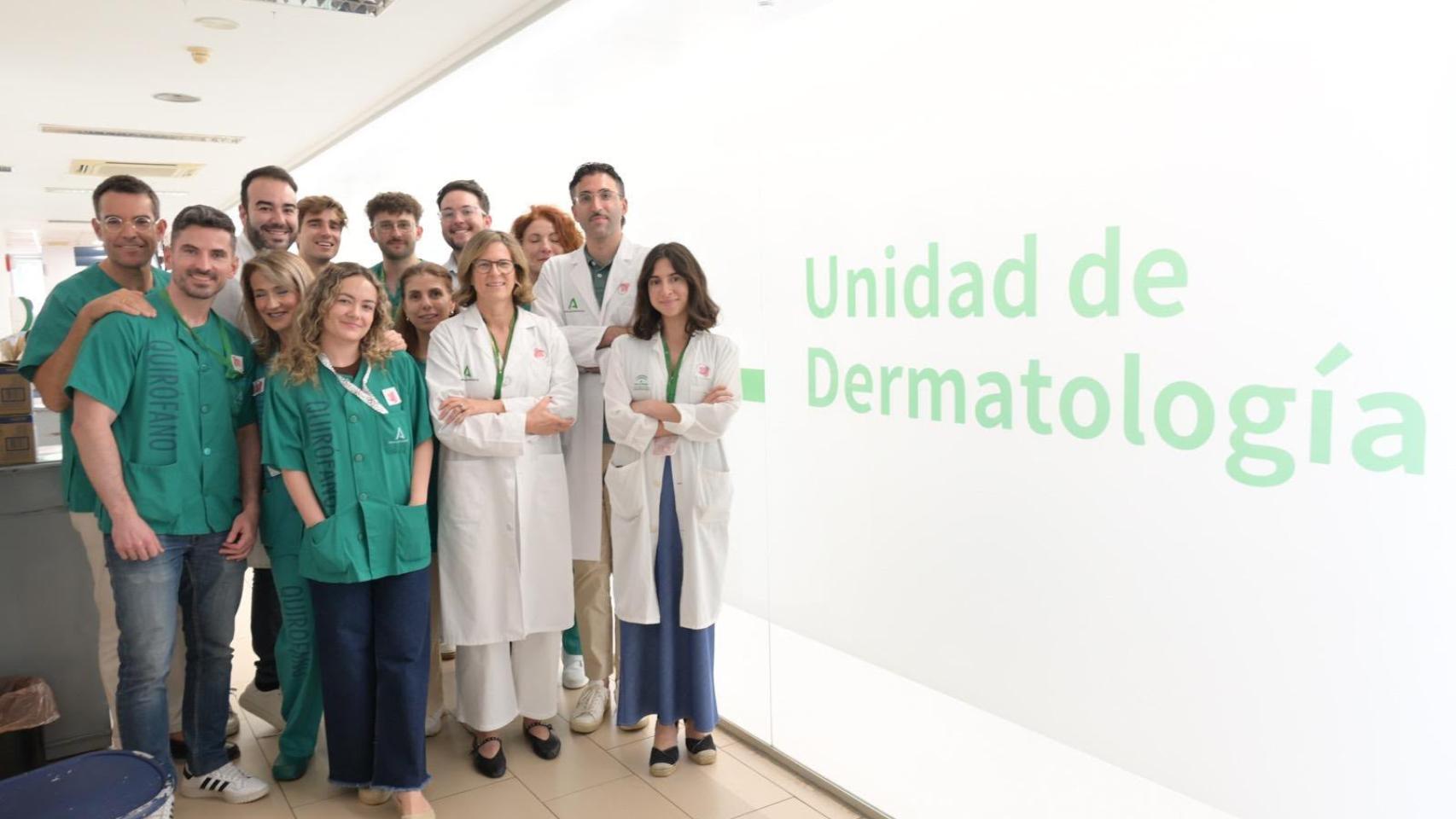 El Servicio de Dermatología del Clínico de Málaga.