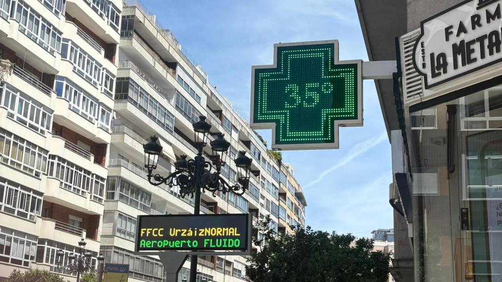 El calor, protagonista de la jornada en Vigo.