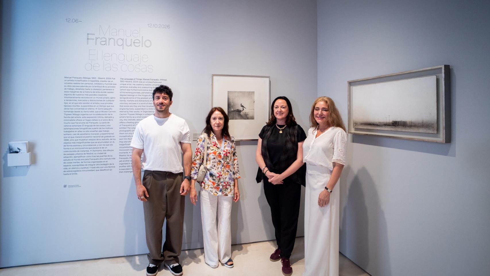 Presentación de la nueva exposición de Manuel Franquelo en el Thyssen de Málaga.